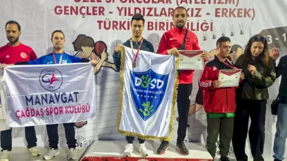 Konya Meram’ın özel sporcularından çifte başarı