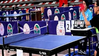 Masa tenisinde şampiyonlar Ağrı’da belirlendi