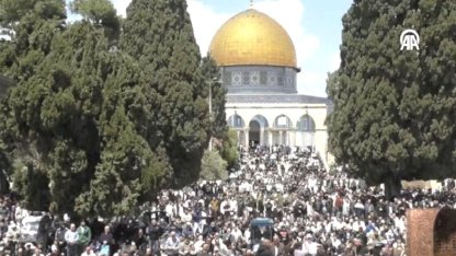 Mescid-i Aksa'da 42 gün sonra ilk cuma namazı