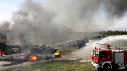 MSB'den Malatya’da 'uçak yangını' tatbikatı