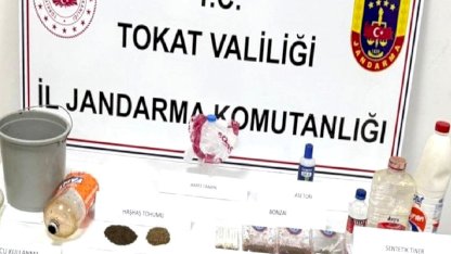 Tokat'ta uyuşturucu operasyonunda 8 zanlı yakalandı