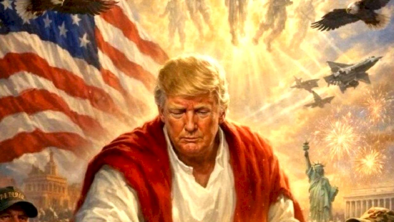 Trump'ın İsa Görseli Tartışma Yarattı