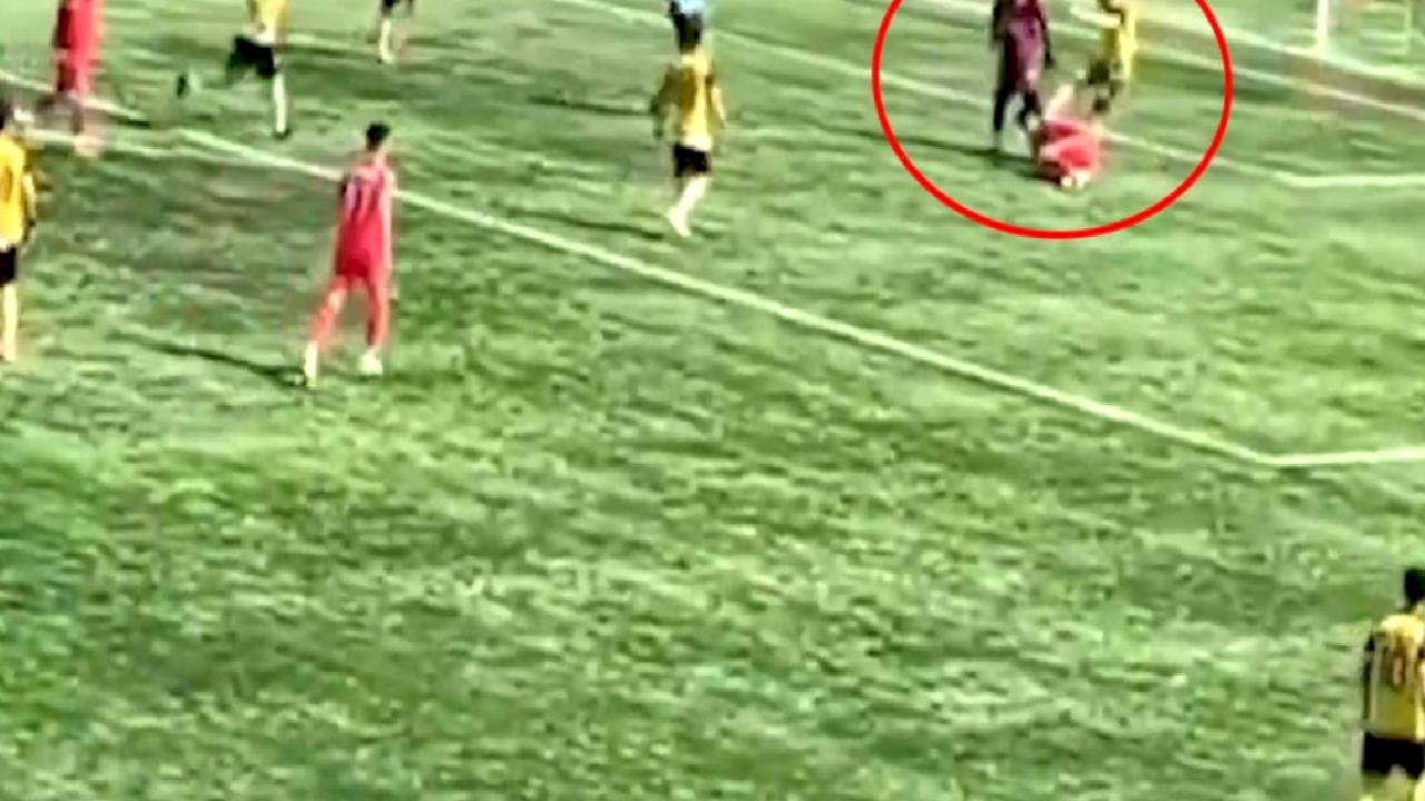 Ülkede futbolun bittiğini en iyi özetleyen görüntü! Rakibinin elmacık kemiğini kıran futbolcu tutuklandı