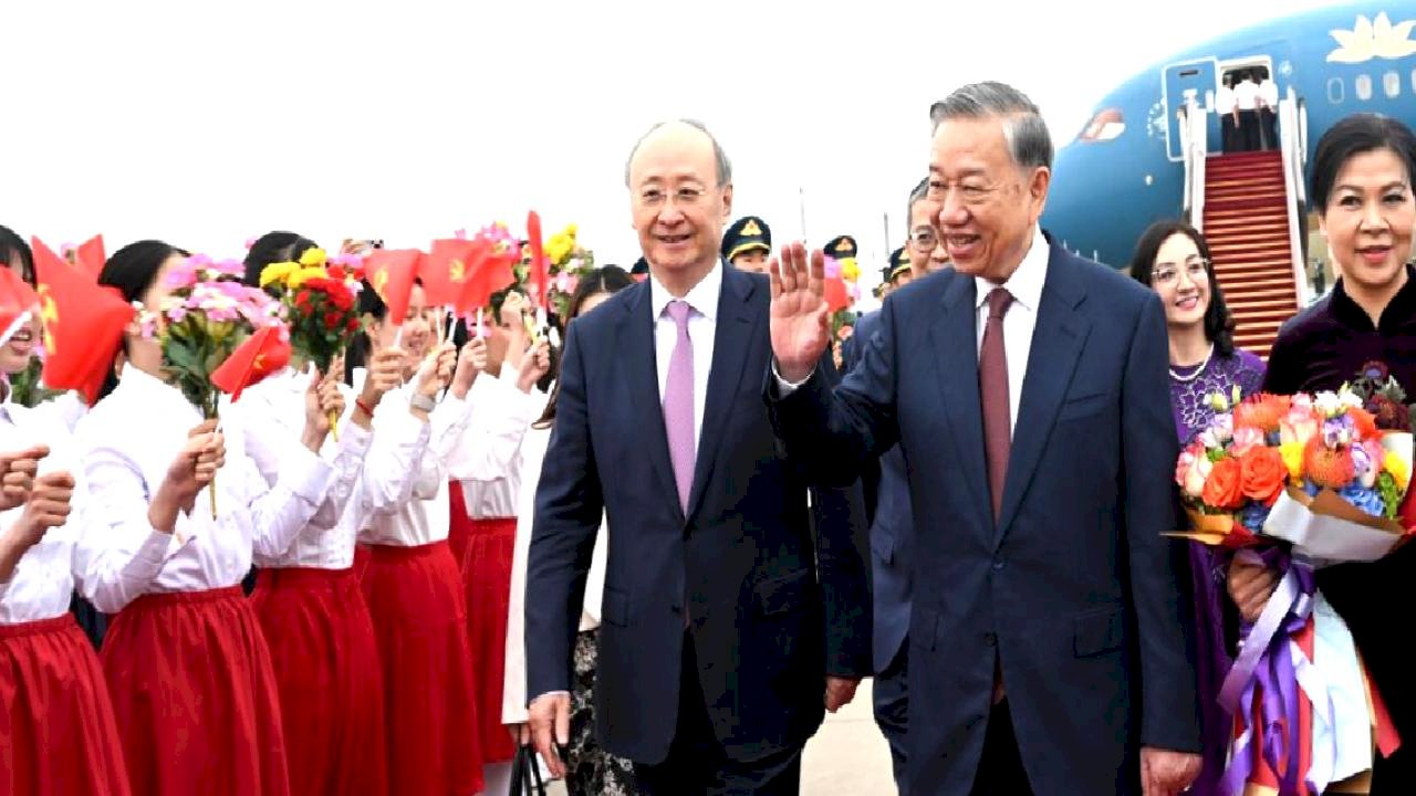 Vietnam Devlet Başkanı To Lam, Çin'e Resmi Ziyarette Bulundu