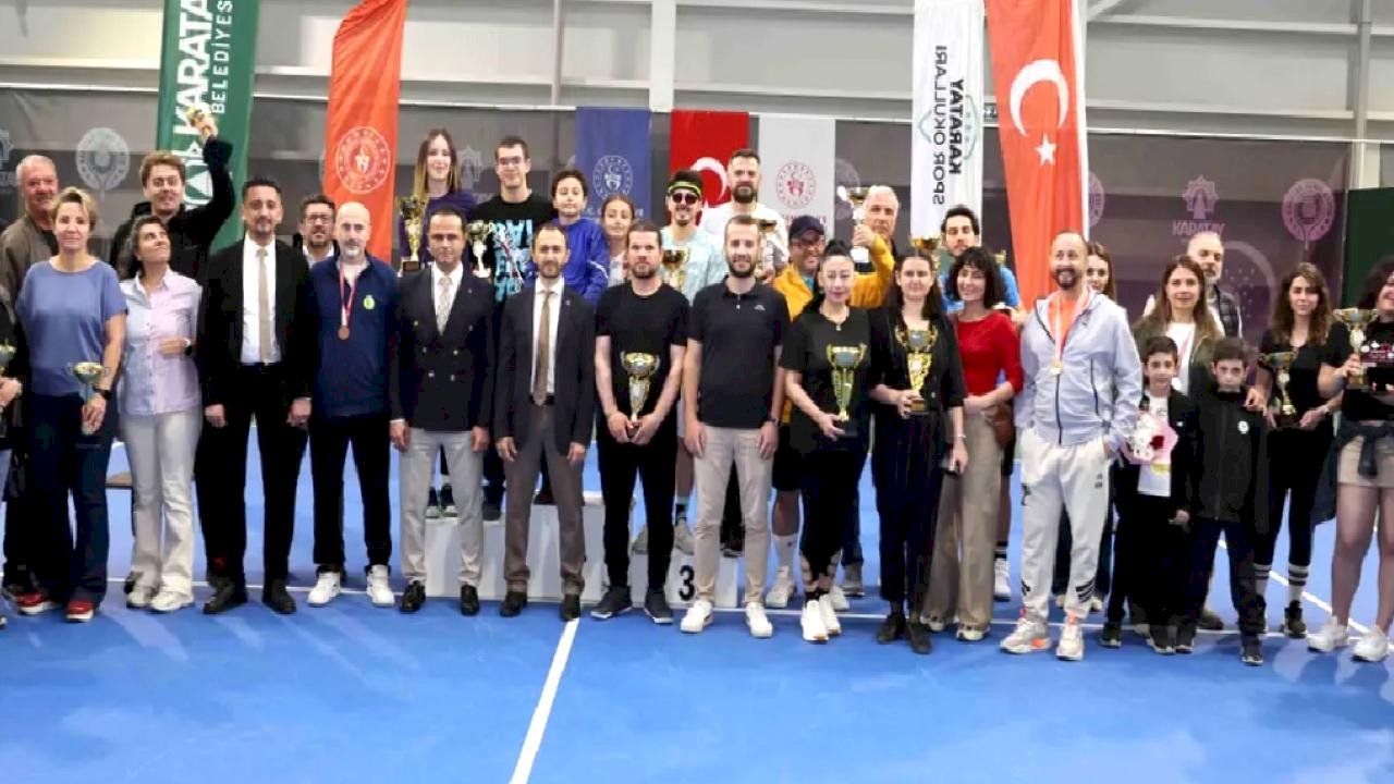 Konya İl Birinciliği Tenis Turnuvası Karatay’da tamamlandı