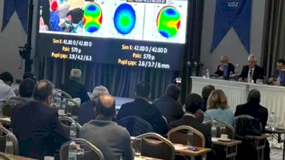 Bursa’da 50 profesörden canlı göz ameliyatı şovu