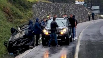 Düzce Akçakoca’da yağış kaza yaptırdı!