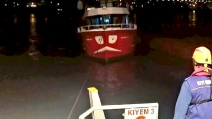 Kocaeli açıklarında sürüklenen tekne kurtarıldı